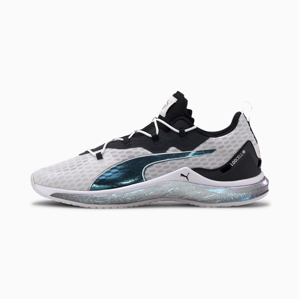 Puma LQDCELL Hydra Iridescent Férfi Edzőcipő - Fehér/Fekete ( Hungary - KPVDQ6198 )